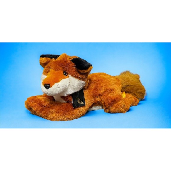 Vintage 24K Polar Puff Realistic Plush Red Fox 12” Tag Attached 1992 Animal - Picture 1 of 16